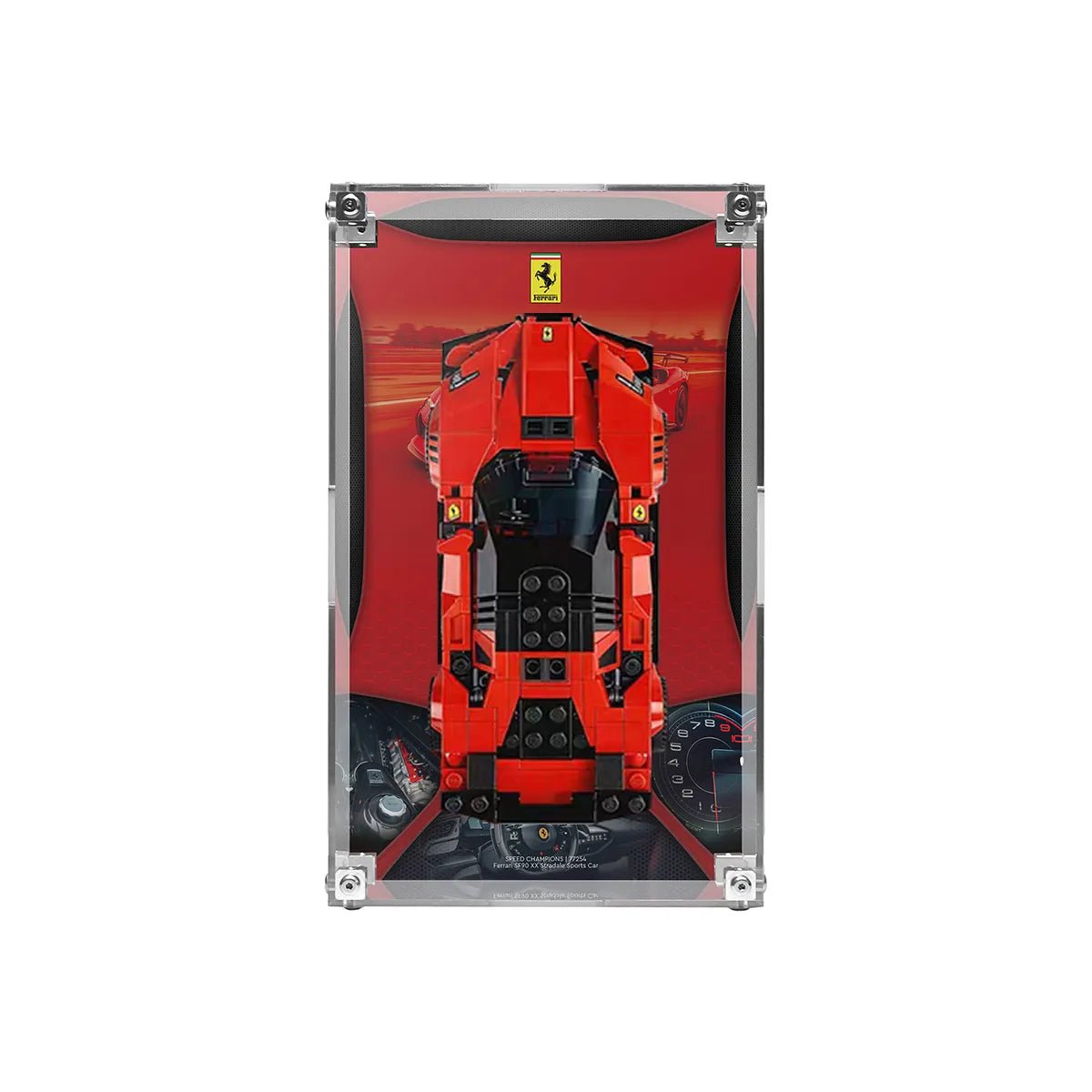 Acrylic Display Case Compatible with LEGO® F1, Supercars & Speed Champions (77242 - 77258) - brickzonehub