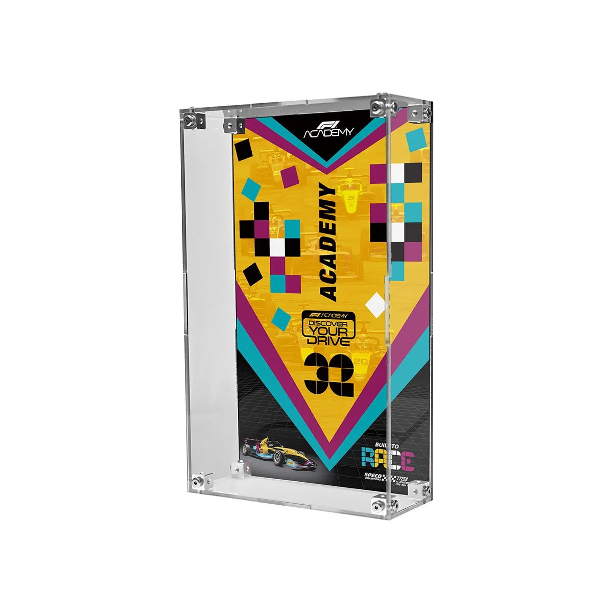 Acrylic Display Case Compatible with LEGO® F1, Supercars & Speed Champions (77242 - 77258) - brickzonehub