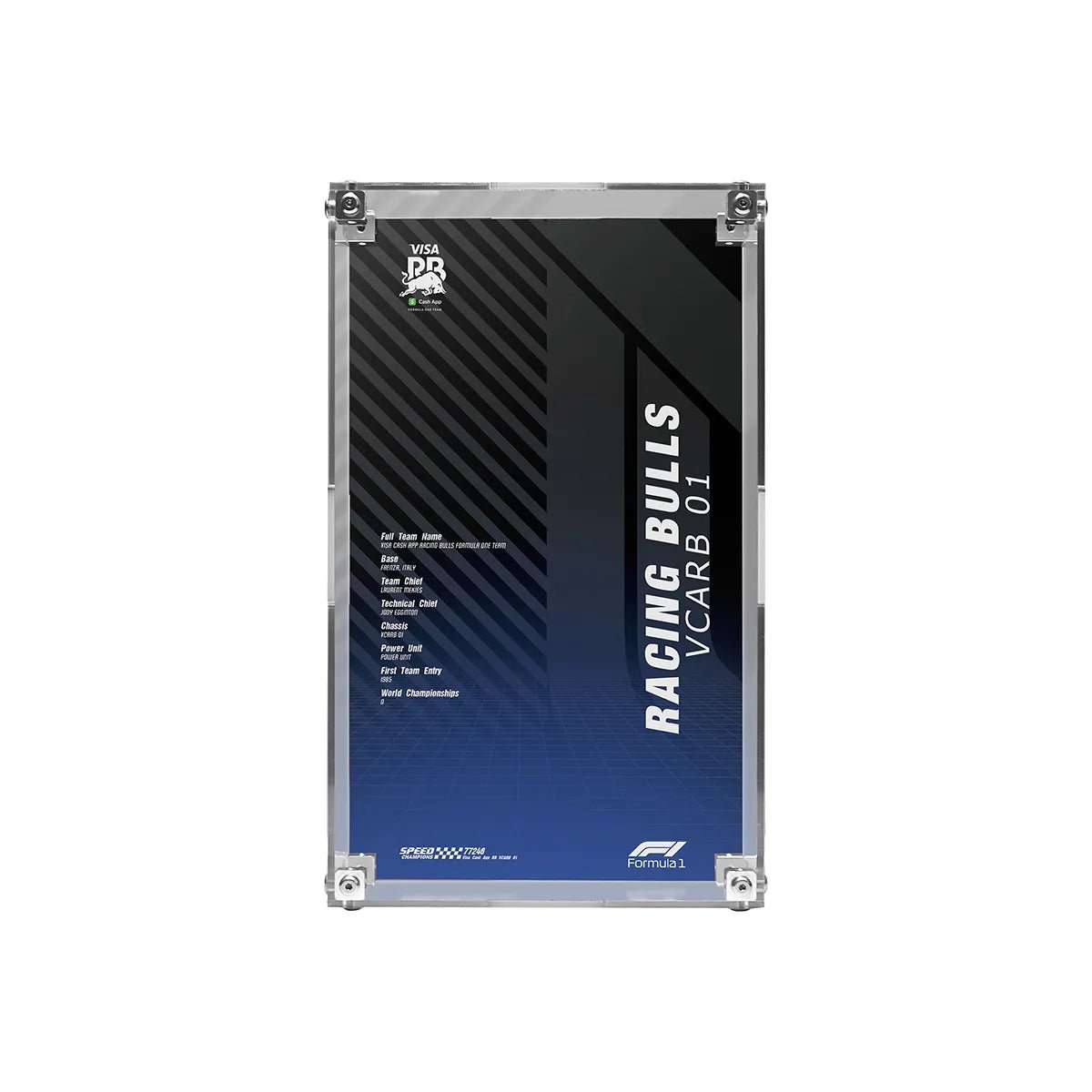 Acrylic Display Case Compatible with LEGO® F1, Supercars & Speed Champions (77242 - 77258) - brickzonehub