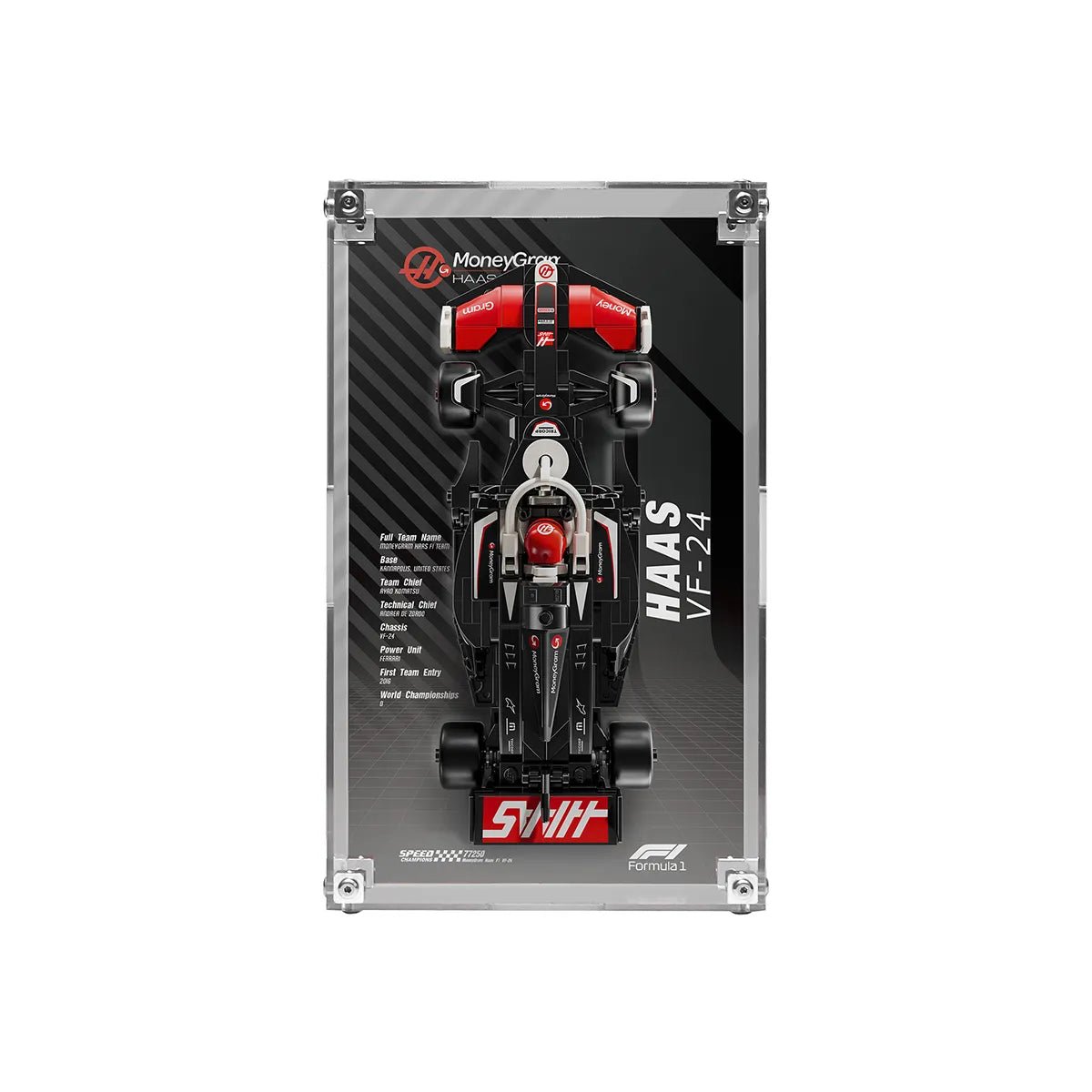 Acrylic Display Case Compatible with LEGO® F1, Supercars & Speed Champions (77242 - 77258) - brickzonehub