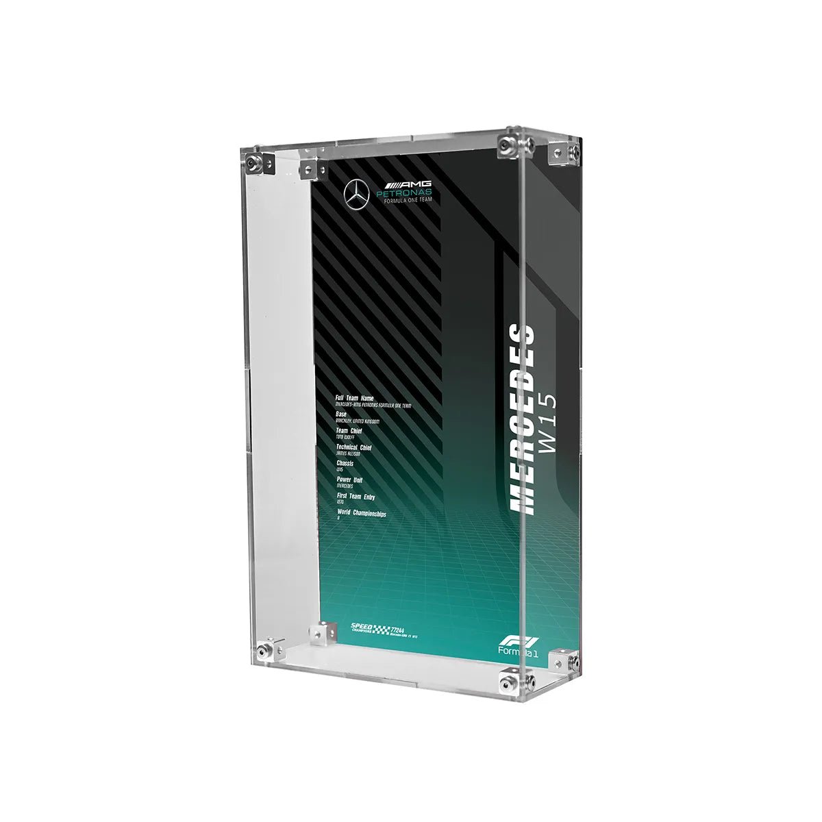 Acrylic Display Case Compatible with LEGO® F1, Supercars & Speed Champions (77242 - 77258) - brickzonehub