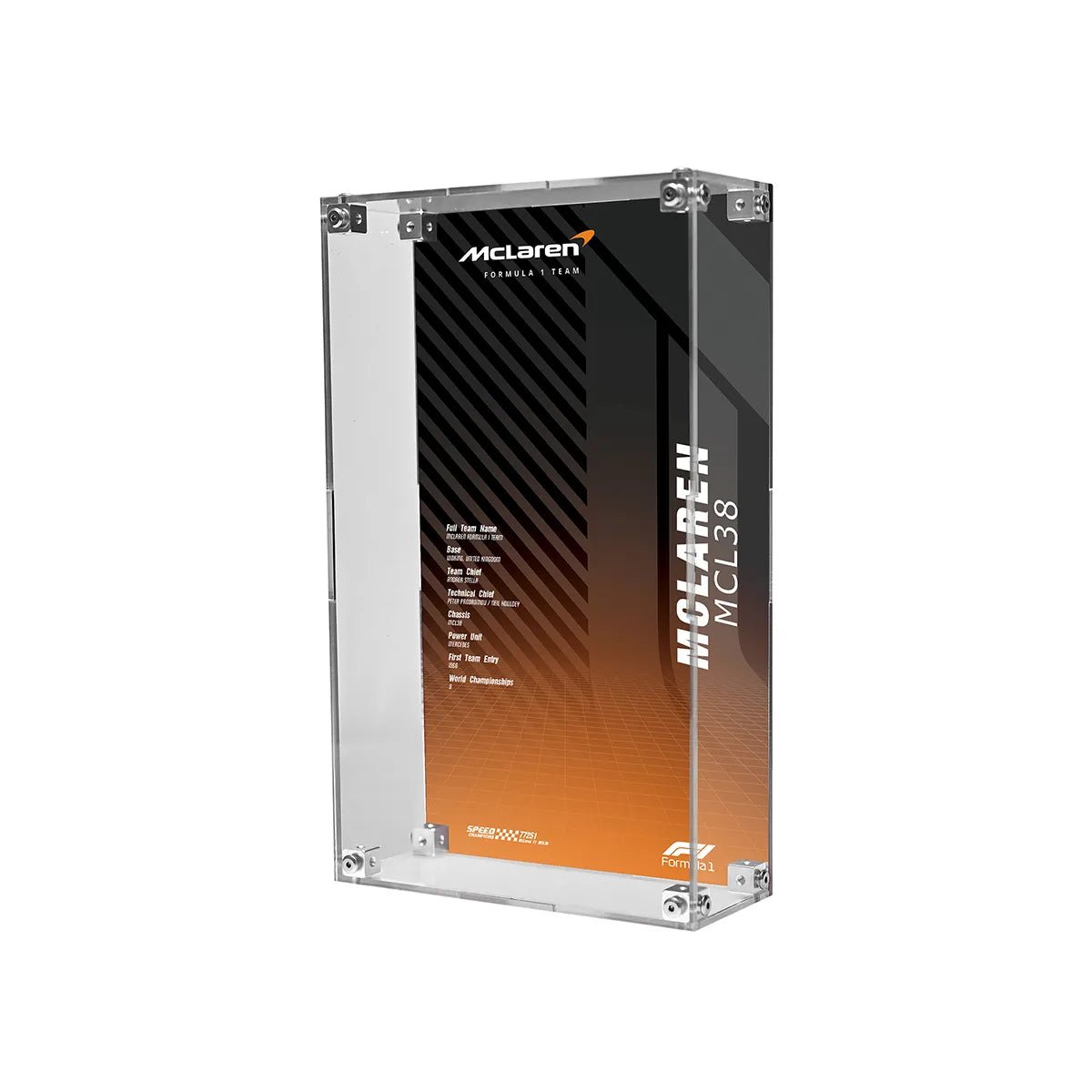 Acrylic Display Case Compatible with LEGO® F1, Supercars & Speed Champions (77242 - 77258) - brickzonehub