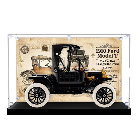 Acrylic Display Case Compatible with LEGO® Ford Model T 11376 - brickzonehub