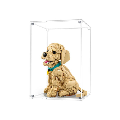 Acrylic Display Case Compatible with LEGO® Golden Retriever Puppy 11384 - brickzonehub