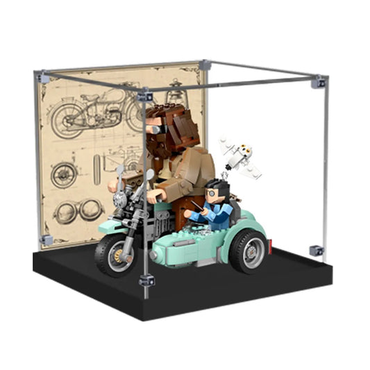 Acrylic Display Case Compatible with LEGO® Harry Potter™ Hagrid™ & Harry's Motorcycle Ride 76443 - brickzonehub