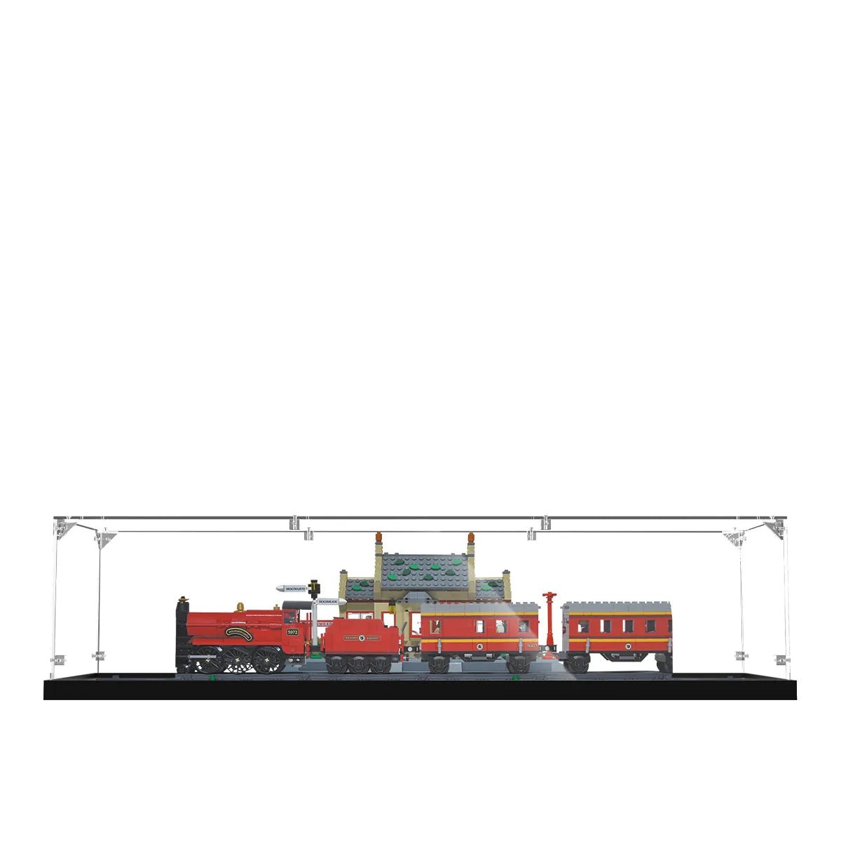 Acrylic Display Case Compatible with LEGO® Harry Potter™ Hogwarts Express ™ Train Set 76423 - brickzonehub