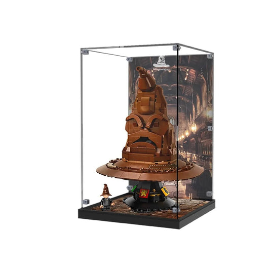 Acrylic Display Case Compatible with LEGO® Harry Potter™ Talking Sorting Hat™ 76429 - brickzonehub