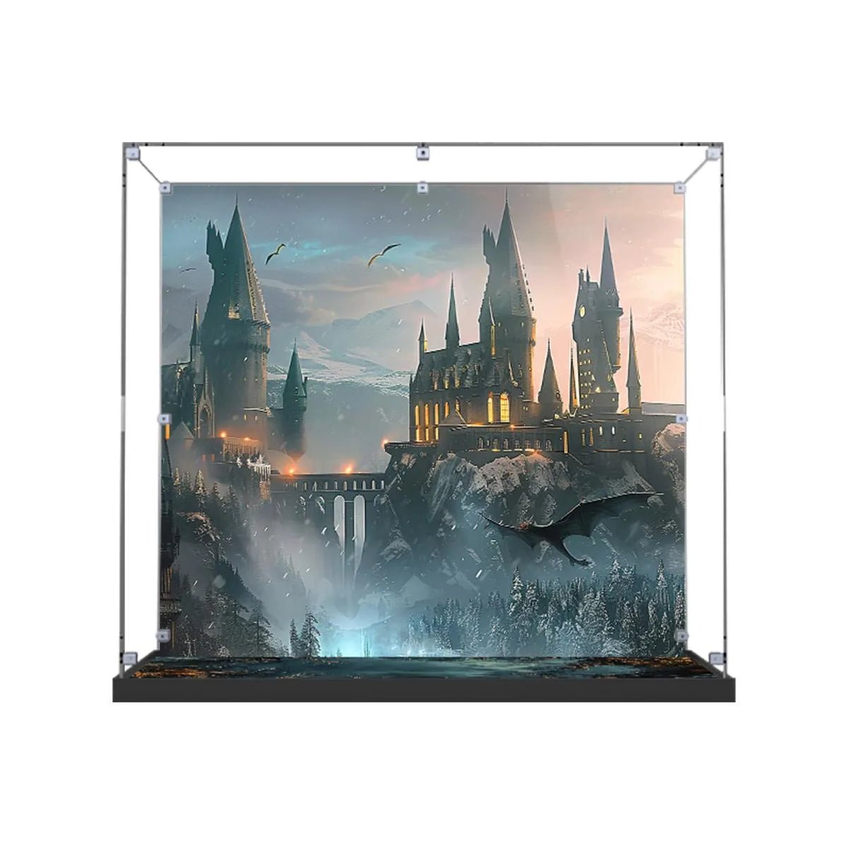 Acrylic Display Case Compatible with LEGO® Harry Potter™ Triwizard Tournament: The Arrival 76440 - brickzonehub