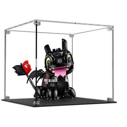 Acrylic Display Case Compatible with LEGO® Icons How to Train Your Dragon: Toothless 10375 - brickzonehub