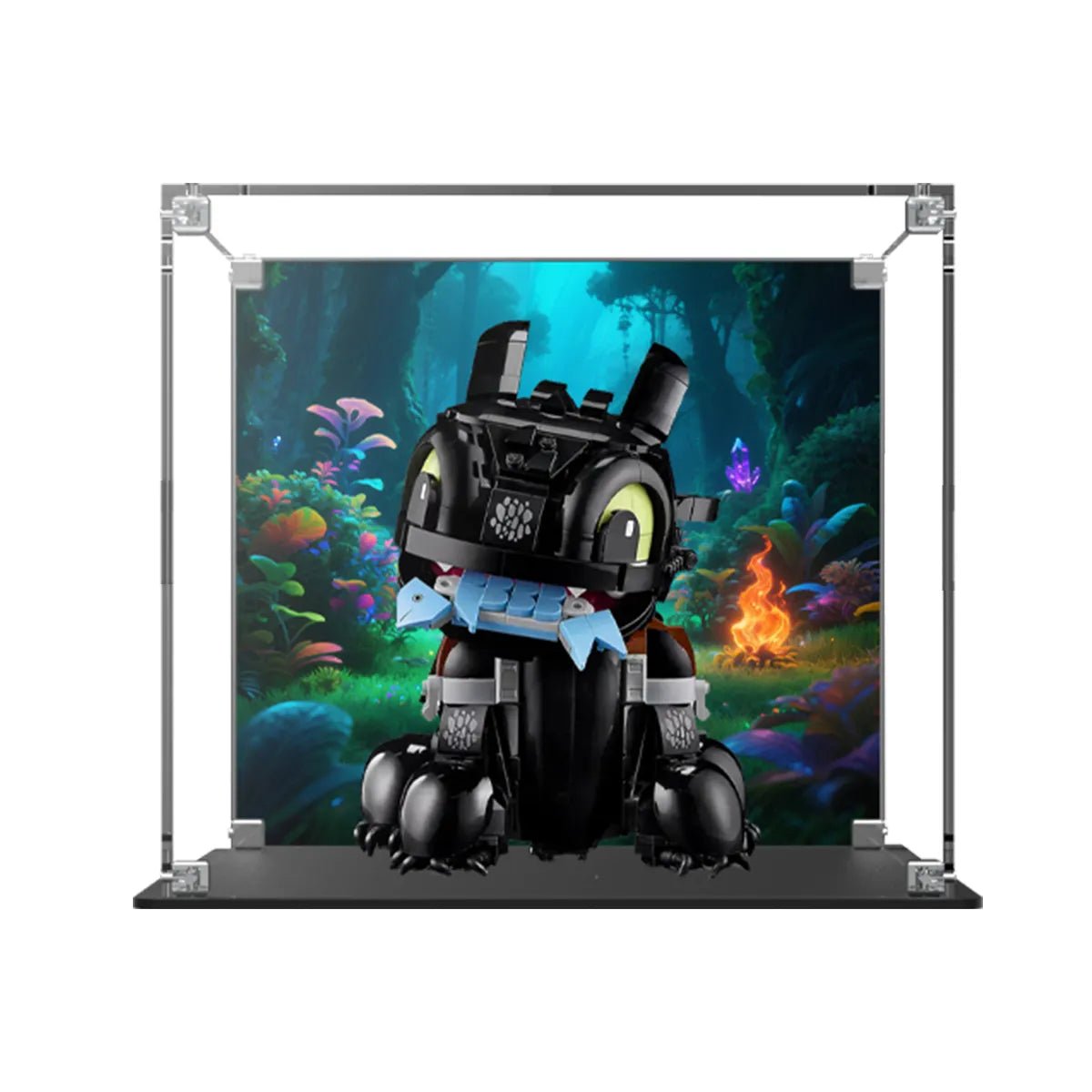 Acrylic Display Case Compatible with LEGO® Icons How to Train Your Dragon: Toothless 10375 - brickzonehub