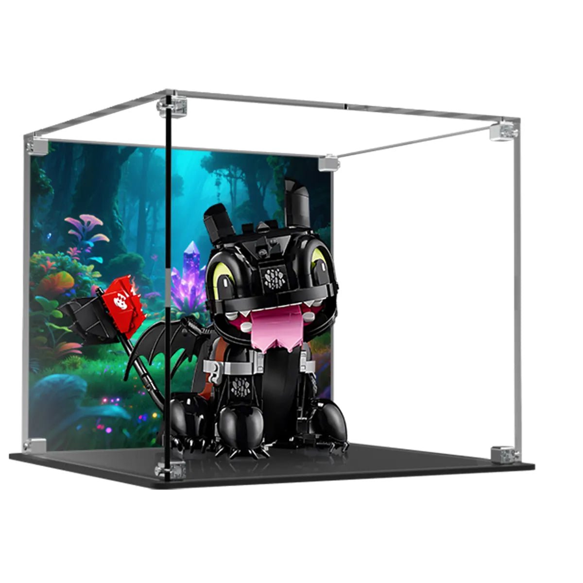 Acrylic Display Case Compatible with LEGO® Icons How to Train Your Dragon: Toothless 10375 - brickzonehub