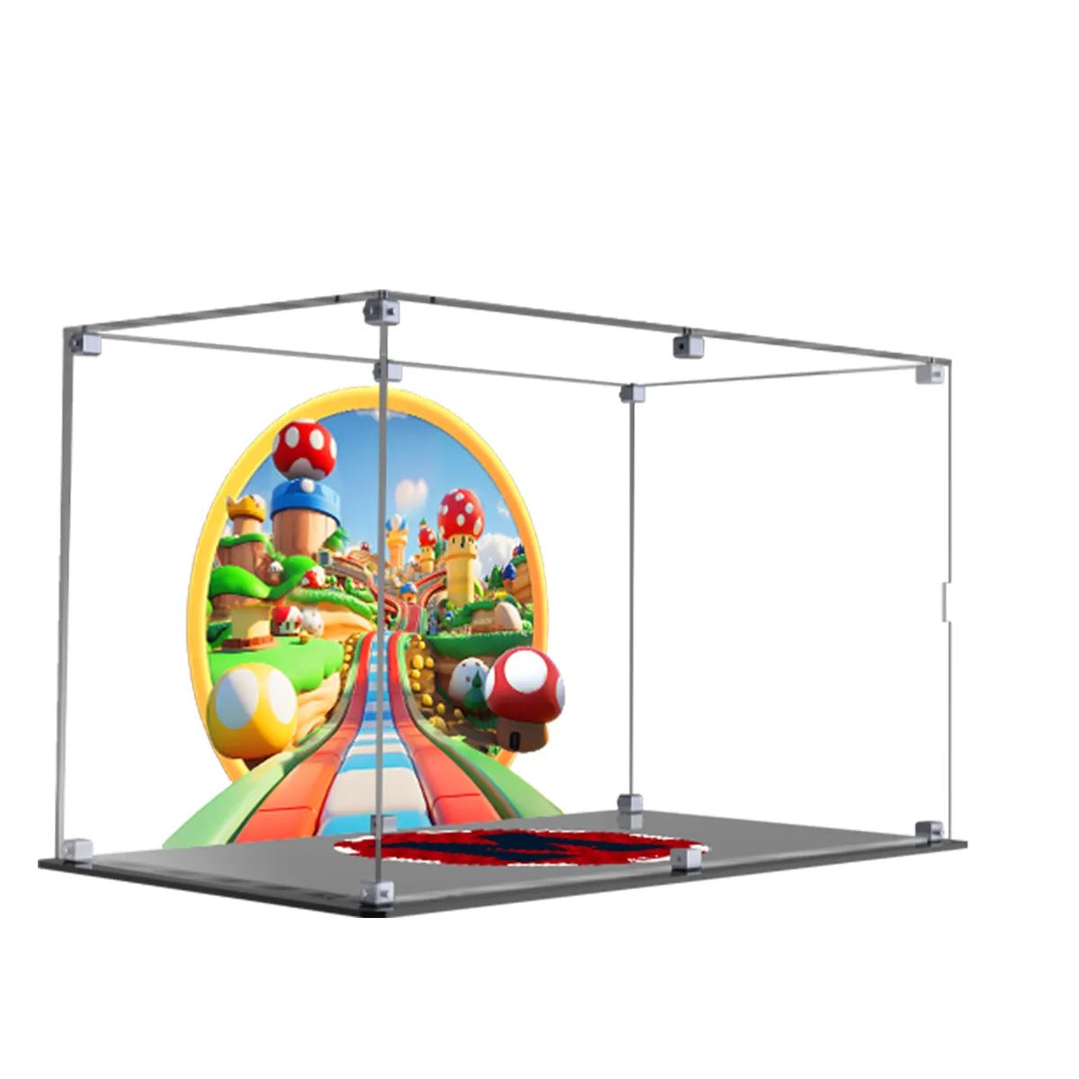 Acrylic Display Case Compatible with LEGO® Mario Kart™ – Mario & Standard Kart 72037 - brickzonehub