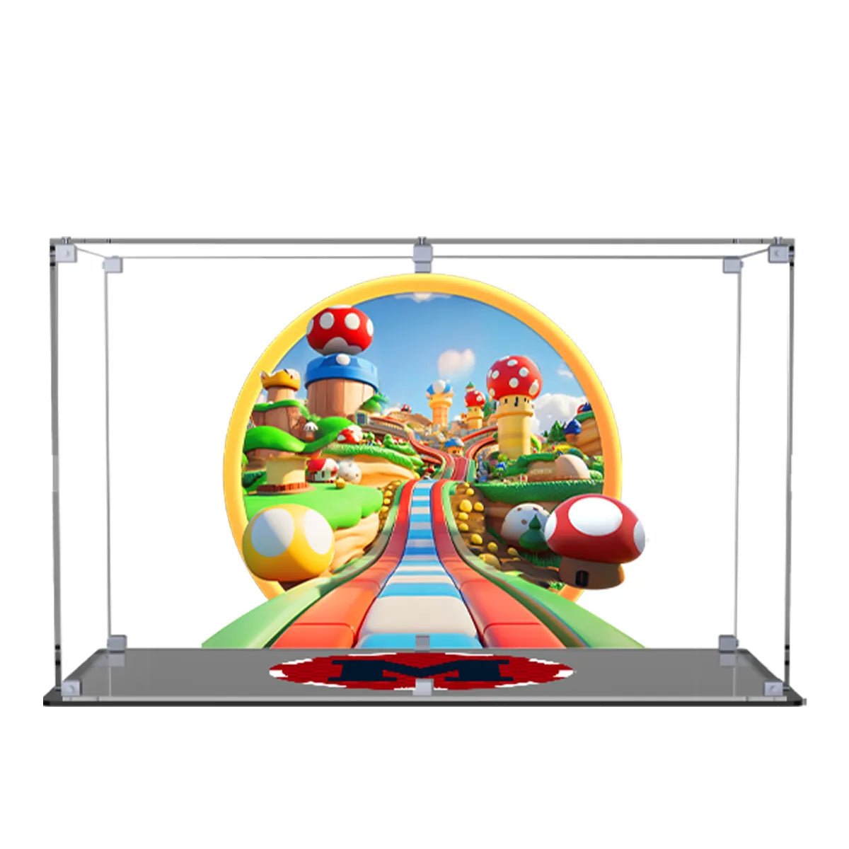 Acrylic Display Case Compatible with LEGO® Mario Kart™ – Mario & Standard Kart 72037 - brickzonehub