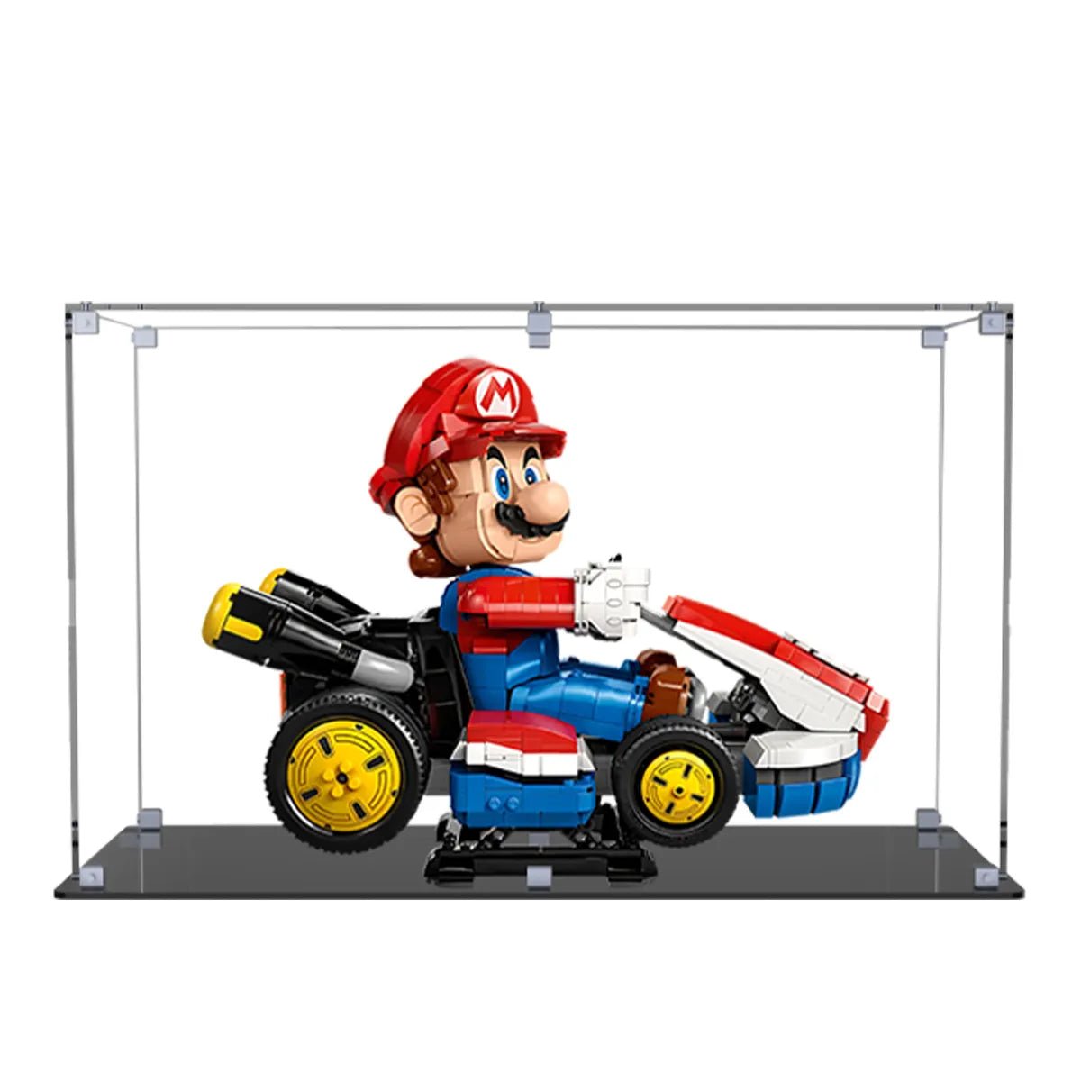 Acrylic Display Case Compatible with LEGO® Mario Kart™ – Mario & Standard Kart 72037 - brickzonehub
