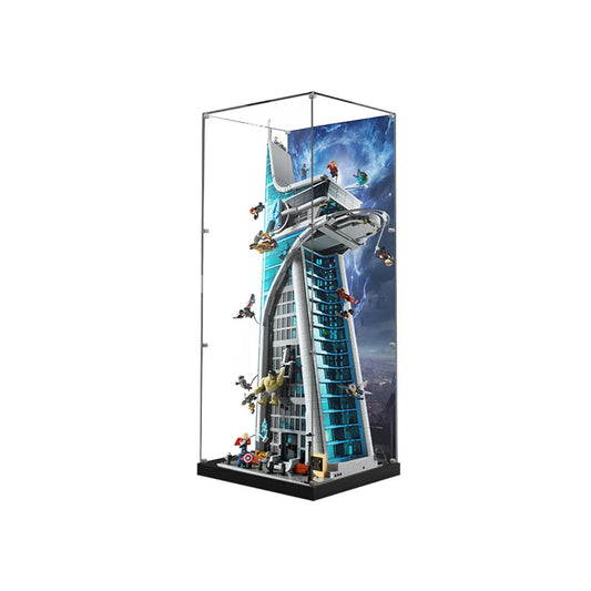 Acrylic Display Case Compatible with LEGO® Marvel Avengers Tower 76269 - brickzonehub