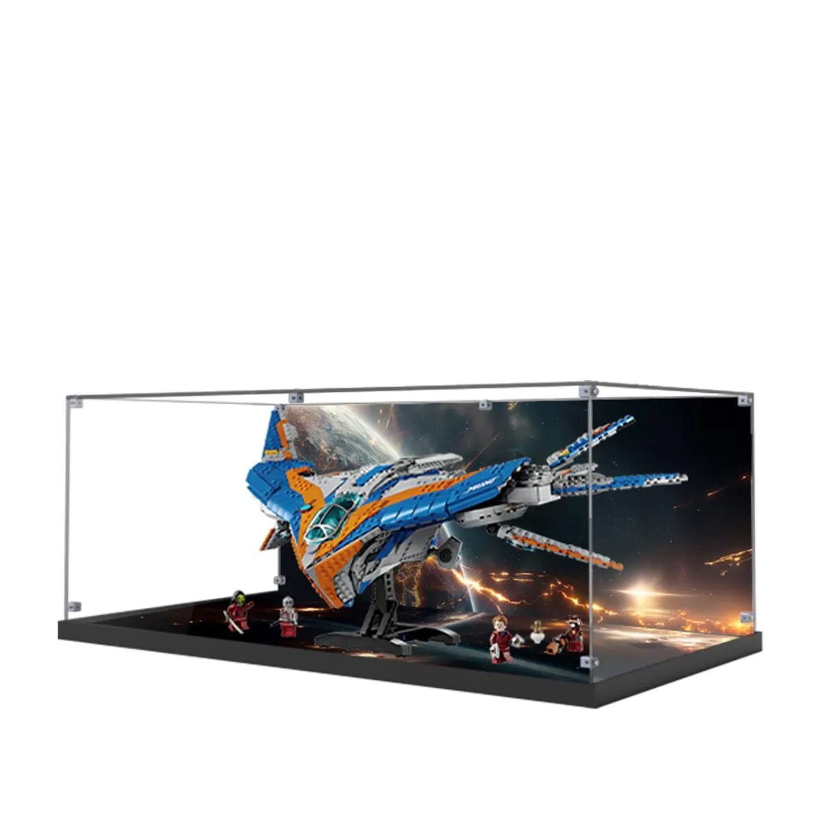 Acrylic Display Case Compatible with LEGO® Marvel Guardians of the Galaxy: The Milano 76286 - brickzonehub