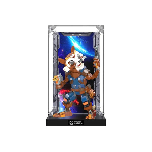 Acrylic Display Case Compatible with LEGO® Marvel Guardians of the Galaxy Rocket & Baby Groot 76282