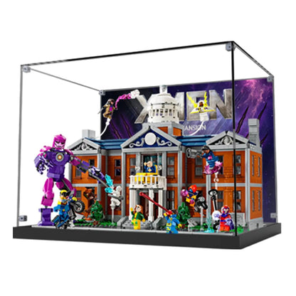 Acrylic Display Case Compatible with LEGO® Marvel X - Men: The X - Mansion 76294 - brickzonehub