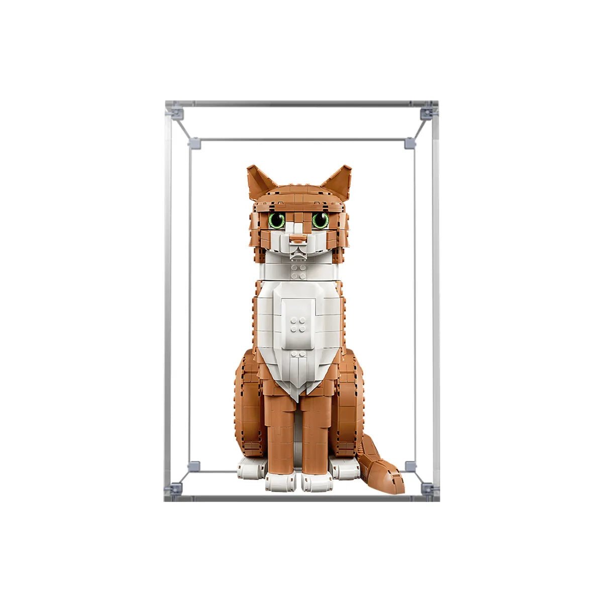 Acrylic Display Case Compatible with LEGO® Orange Cat 21376 - brickzonehub