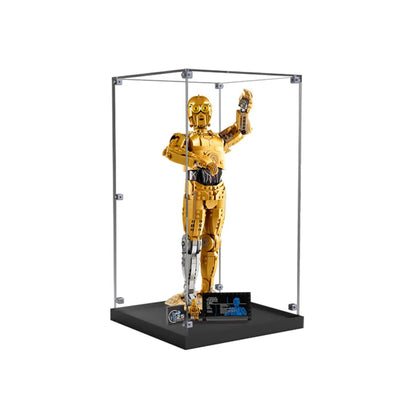 Acrylic Display Case Compatible with LEGO® Star Wars™ C - 3PO™ 75398 - brickzonehub