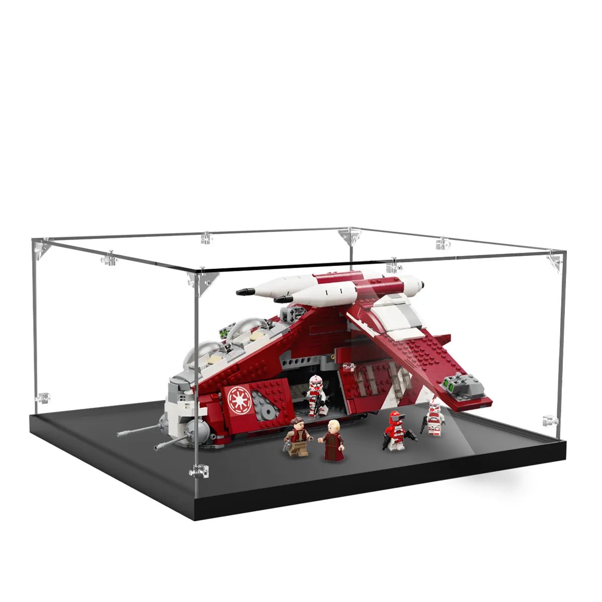 Acrylic Display Case Compatible with LEGO® Star Wars Coruscant Guard Gunship 75354 - brickzonehub