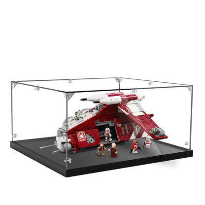 Acrylic Display Case Compatible with LEGO® Star Wars Coruscant Guard Gunship 75354 - brickzonehub