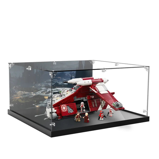 Acrylic Display Case Compatible with LEGO® Star Wars Coruscant Guard Gunship 75354 - brickzonehub