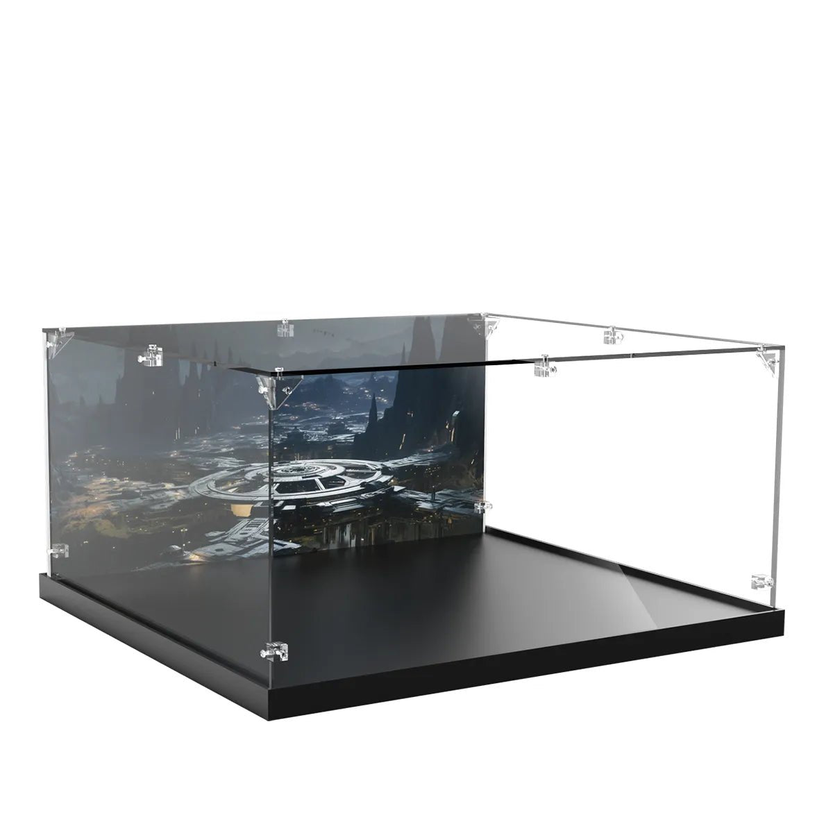 Acrylic Display Case Compatible with LEGO® Star Wars Coruscant Guard Gunship 75354 - brickzonehub