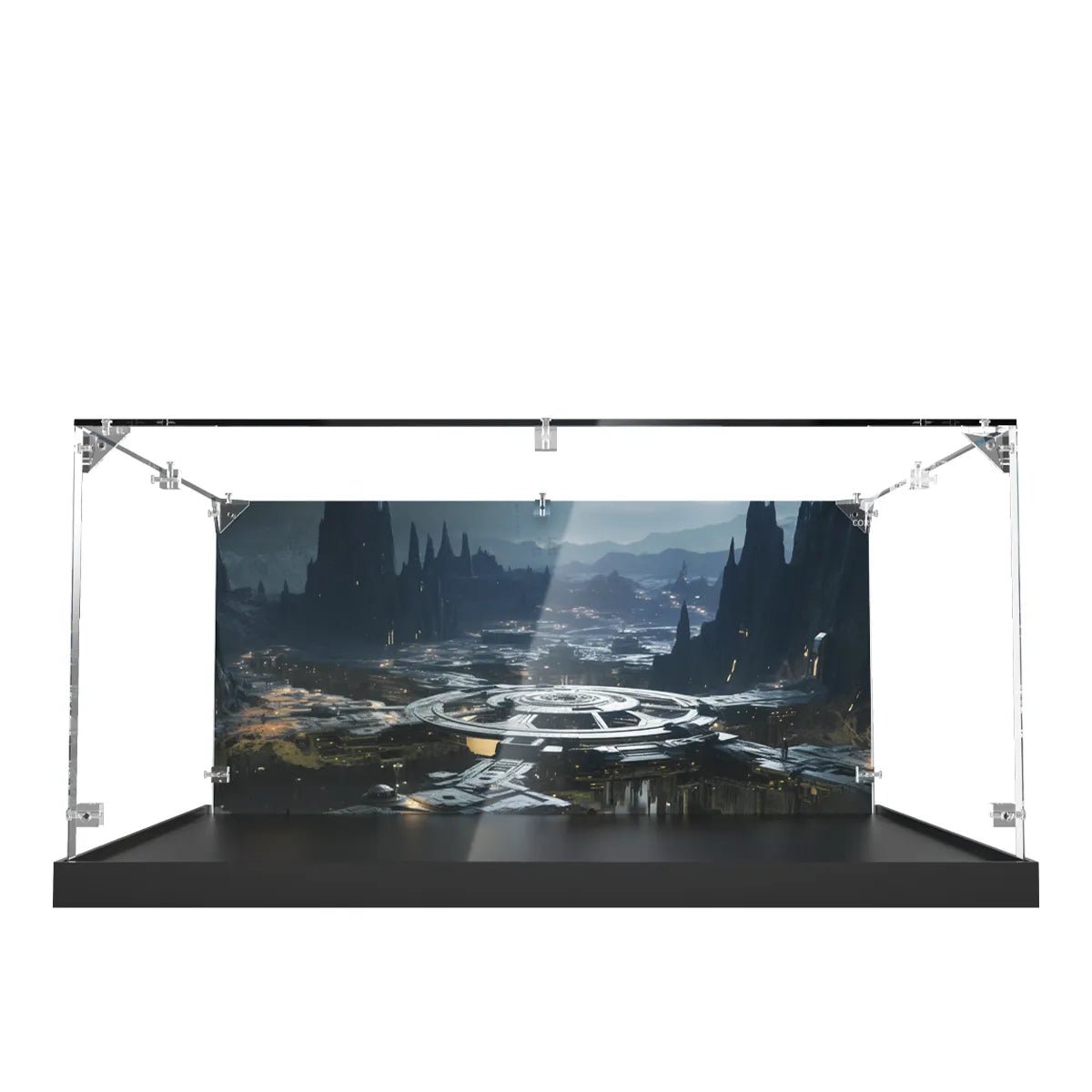 Acrylic Display Case Compatible with LEGO® Star Wars Coruscant Guard Gunship 75354 - brickzonehub