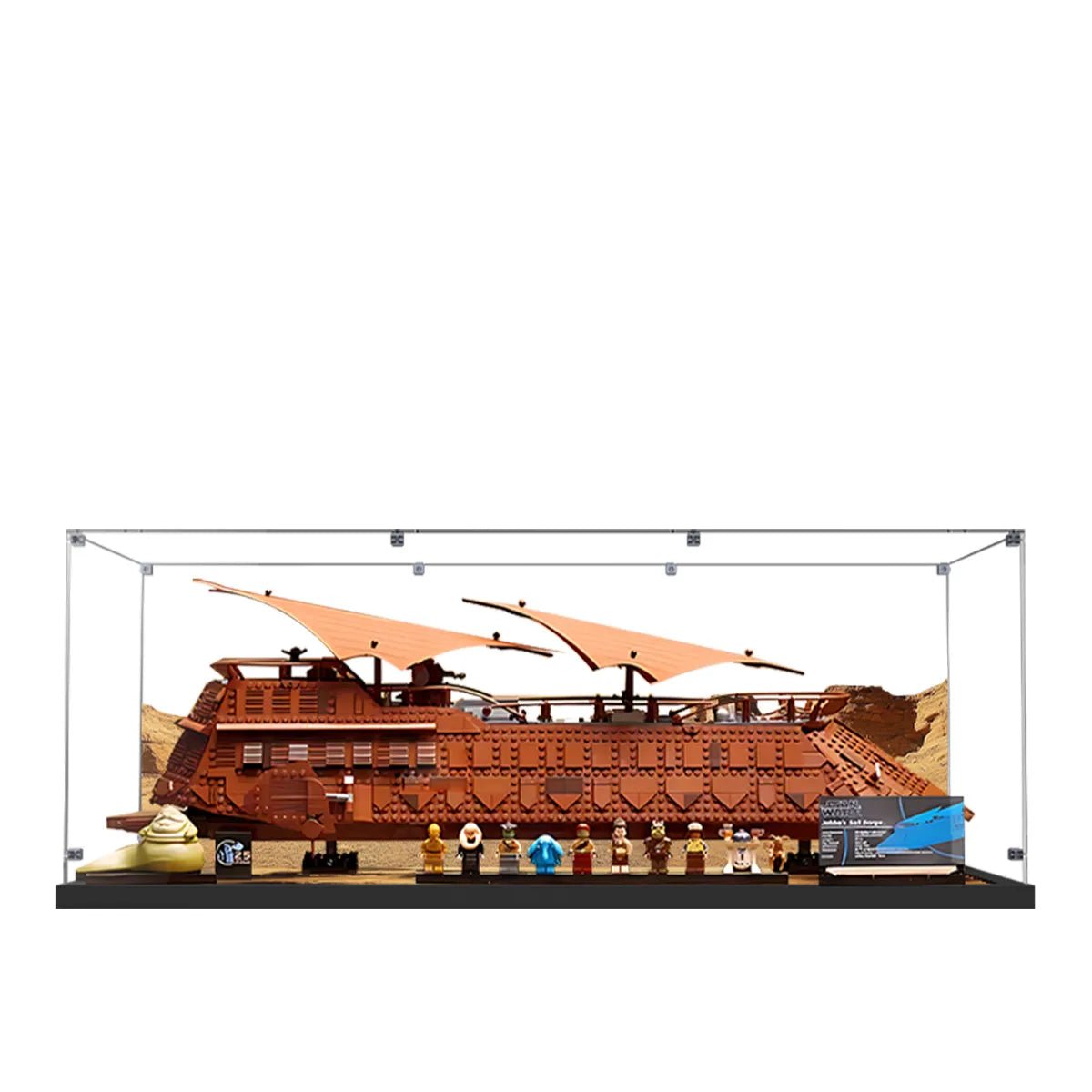 Acrylic Display Case Compatible with LEGO® Star Wars™ Jabba's Sail Barge™ 75397 - brickzonehub