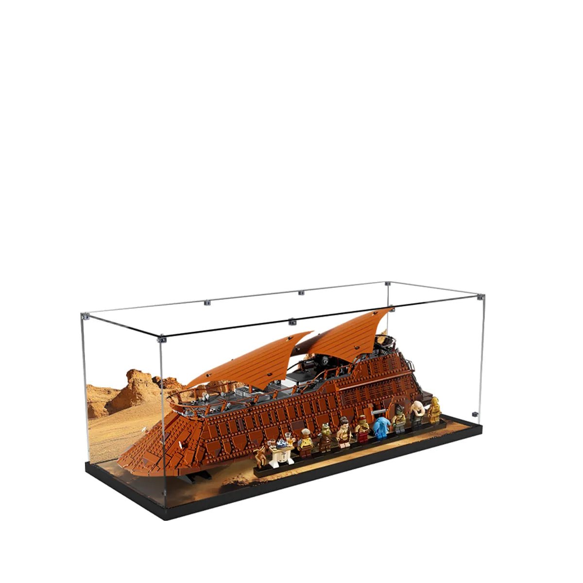 Acrylic Display Case Compatible with LEGO® Star Wars™ Jabba's Sail Barge™ 75397 - brickzonehub
