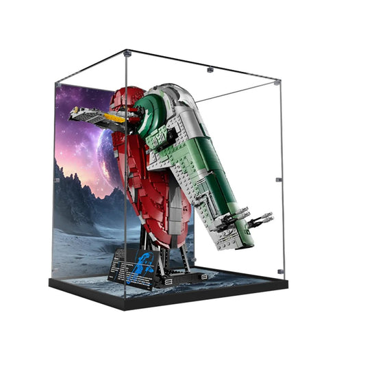 Acrylic Display Case Compatible with LEGO® Star Wars Slave I 75060 - brickzonehub
