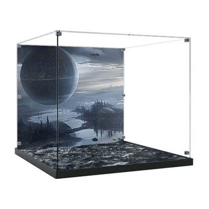 Acrylic Display Case Compatible with LEGO® Star Wars TIE Interceptor 75382 - brickzonehub