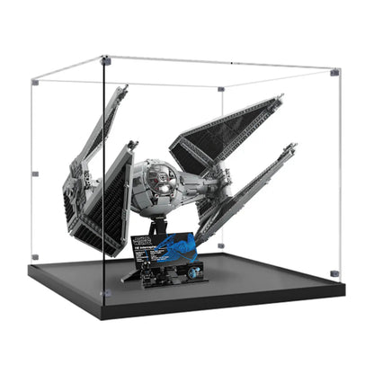 Acrylic Display Case Compatible with LEGO® Star Wars TIE Interceptor 75382 - brickzonehub