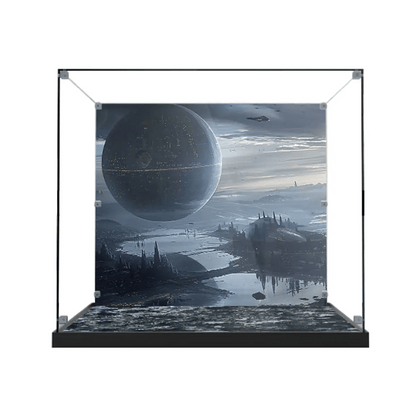 Acrylic Display Case Compatible with LEGO® Star Wars TIE Interceptor 75382 - brickzonehub