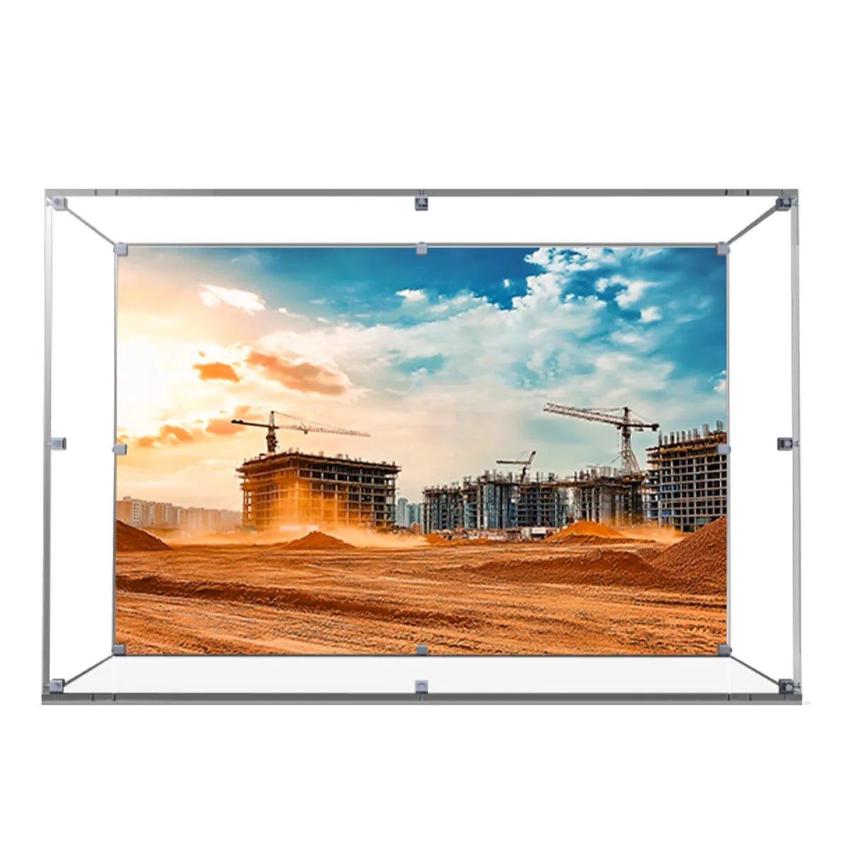 Acrylic Display Case Compatible with LEGO® Volvo EC500 Hybrid Excavator 42215 - brickzonehub