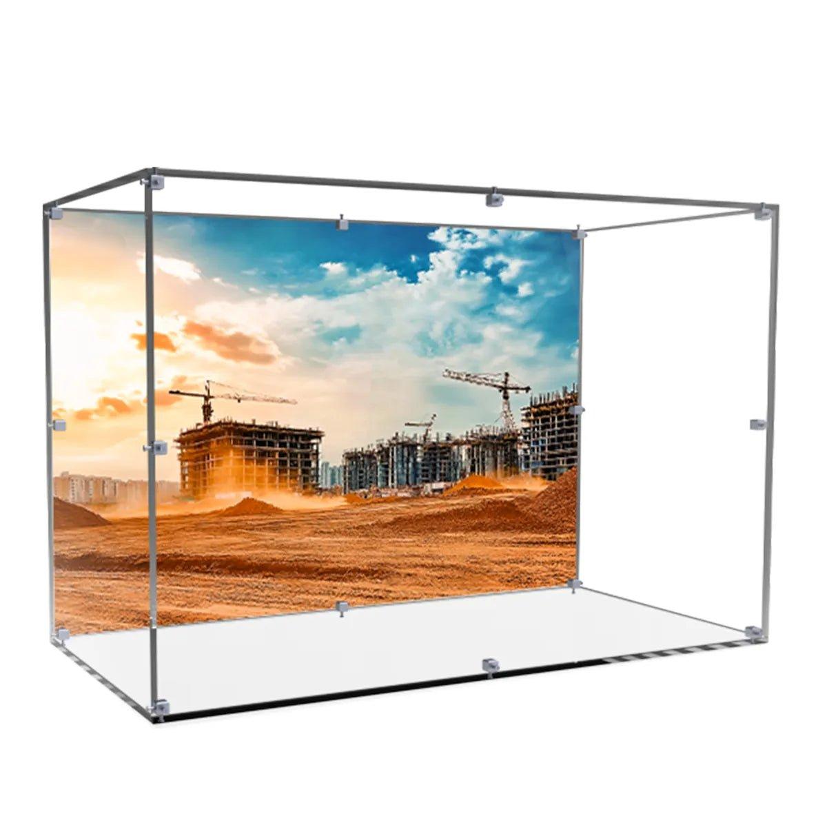 Acrylic Display Case Compatible with LEGO® Volvo EC500 Hybrid Excavator 42215 - brickzonehub