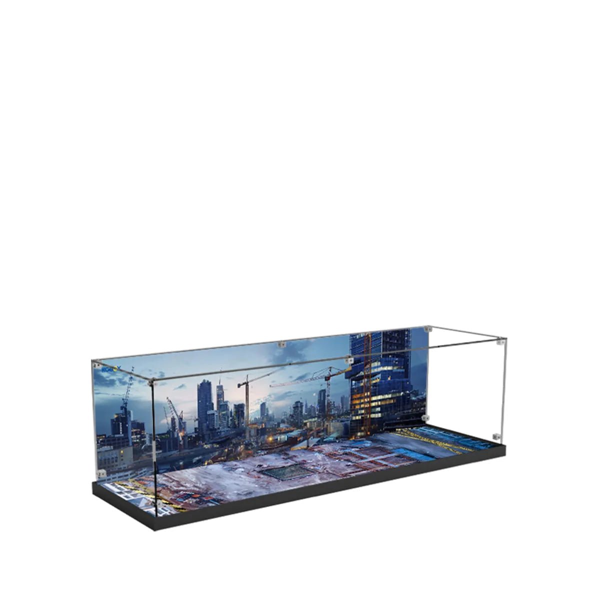 Acrylic Display Case Compatible with LEGO® Volvo FMX Truck & EC230 Electric Excavator 42175 - brickzonehub