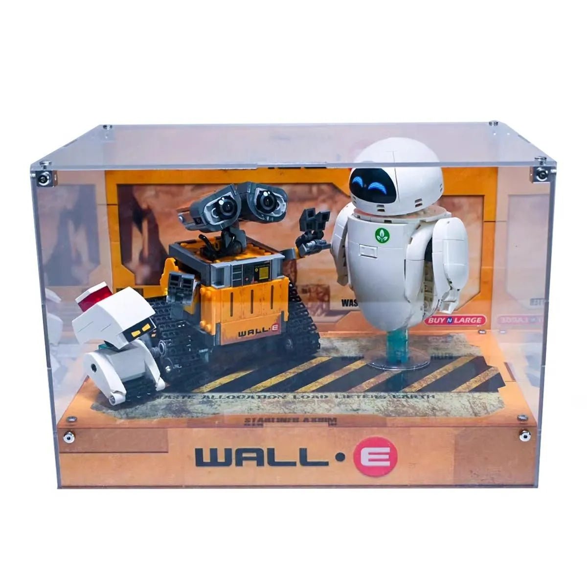 Acrylic Display Case Compatible with LEGO® WALL - E and EVE 43279 - brickzonehub