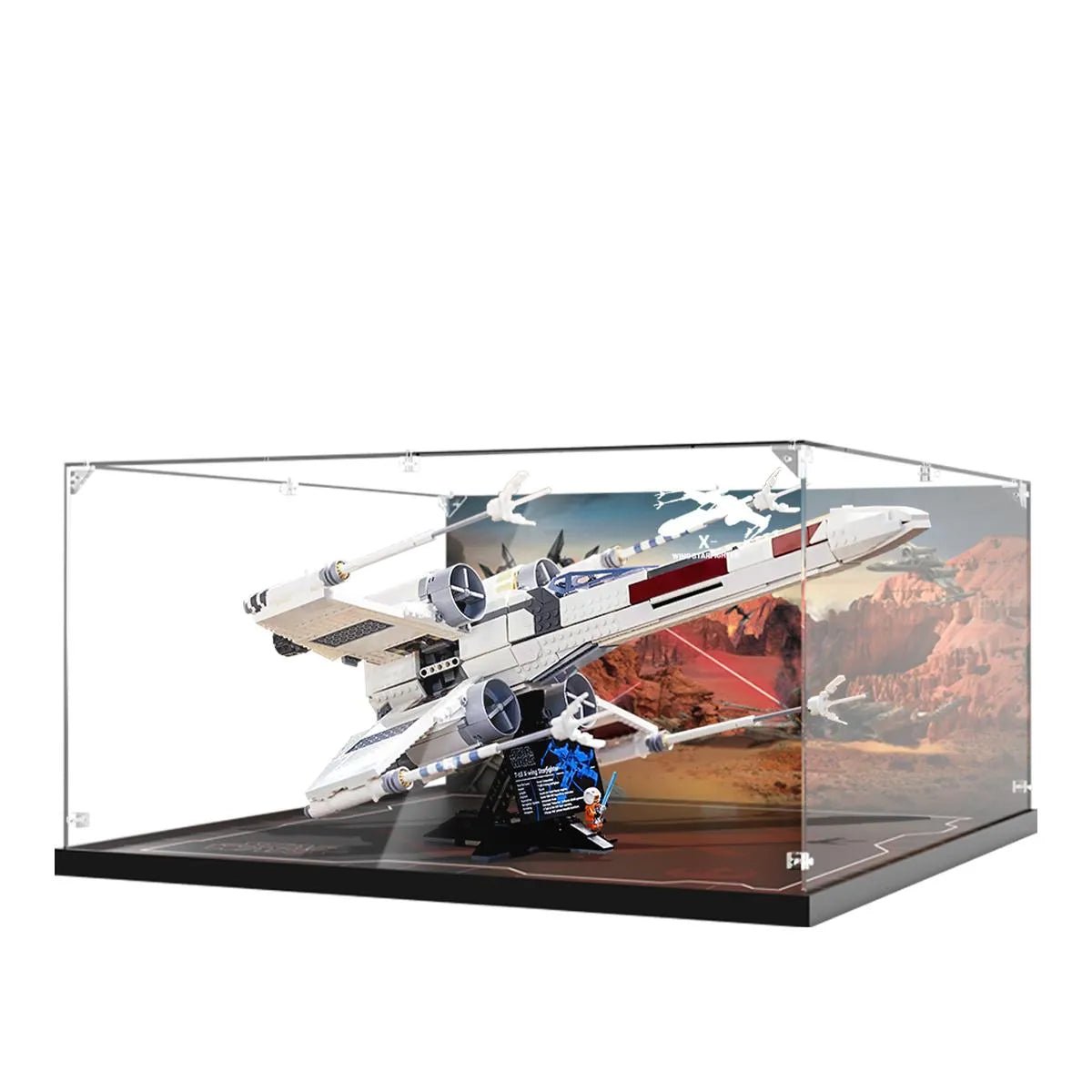 Acrylic Display Case Compatible with LEGO® X - Wing Starfighter™ 75355 - brickzonehub