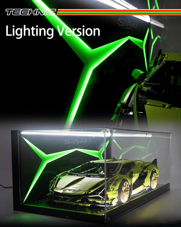 Acrylic Display Case for Lego® 42115 Lamborghini Sian - brickzonehub