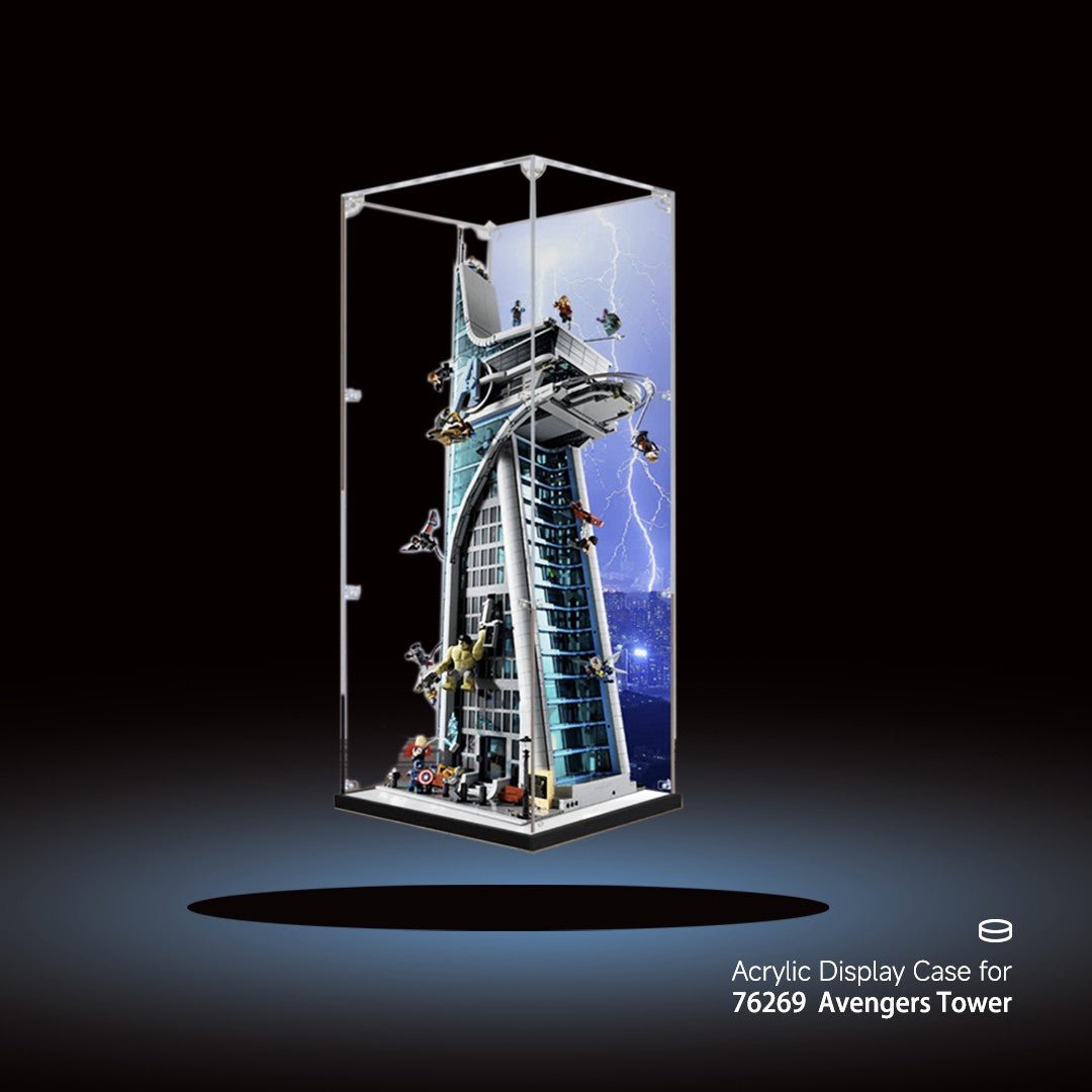 Acrylic Display Case for LEGO® 76296 Avengers Tower - brickzonehub