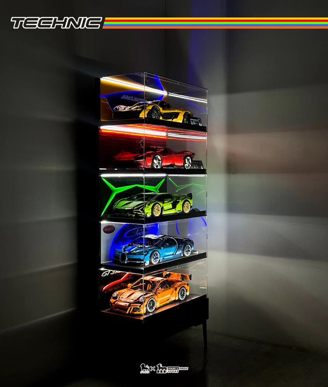 Acrylic Display Case for LEGO® Bugatti Chiron - brickzonehub