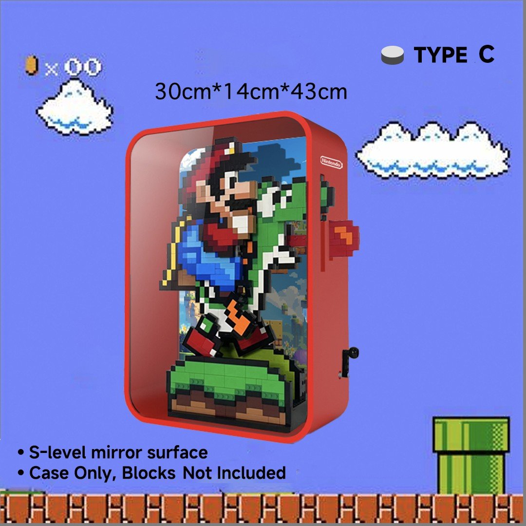 Acrylic Display Case for LEGO® Mario & Yoshi Pixel Art - brickzonehub