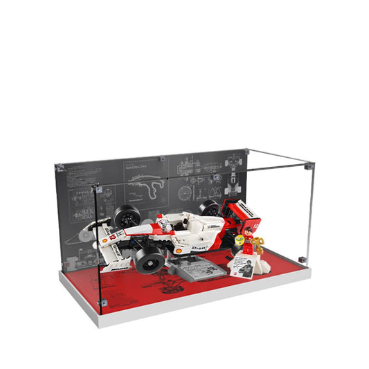 Acrylic Display Case for LEGO® McLaren MP4/4 & Ayrton Senna 10330 - brickzonehub