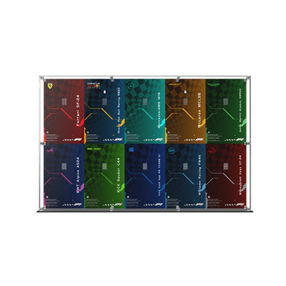 Acrylic Display Case for LEGO Speed Champions F1 Cars (2x5 Grid) - brickzonehub