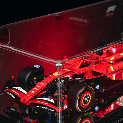 Acrylic Display Case for LEGO® Technic™ Ferrari F1 SF - 24 (Set 42107) - brickzonehub