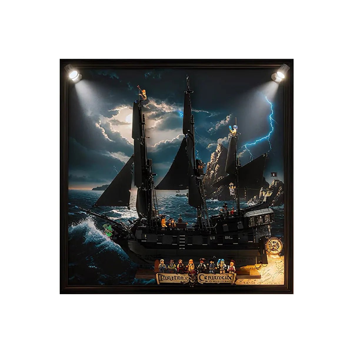 Acrylic Display Frame Compatible with LEGO® The Black Pearl 10365 - brickzonehub
