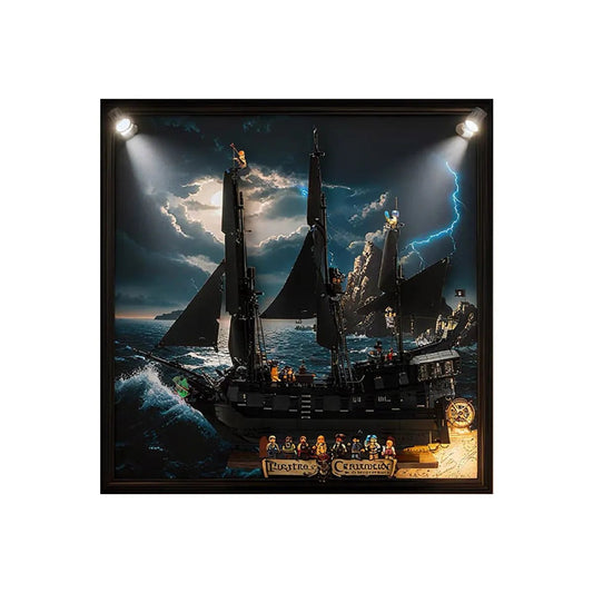 Acrylic Display Frame Compatible with LEGO® The Black Pearl 10365 - brickzonehub