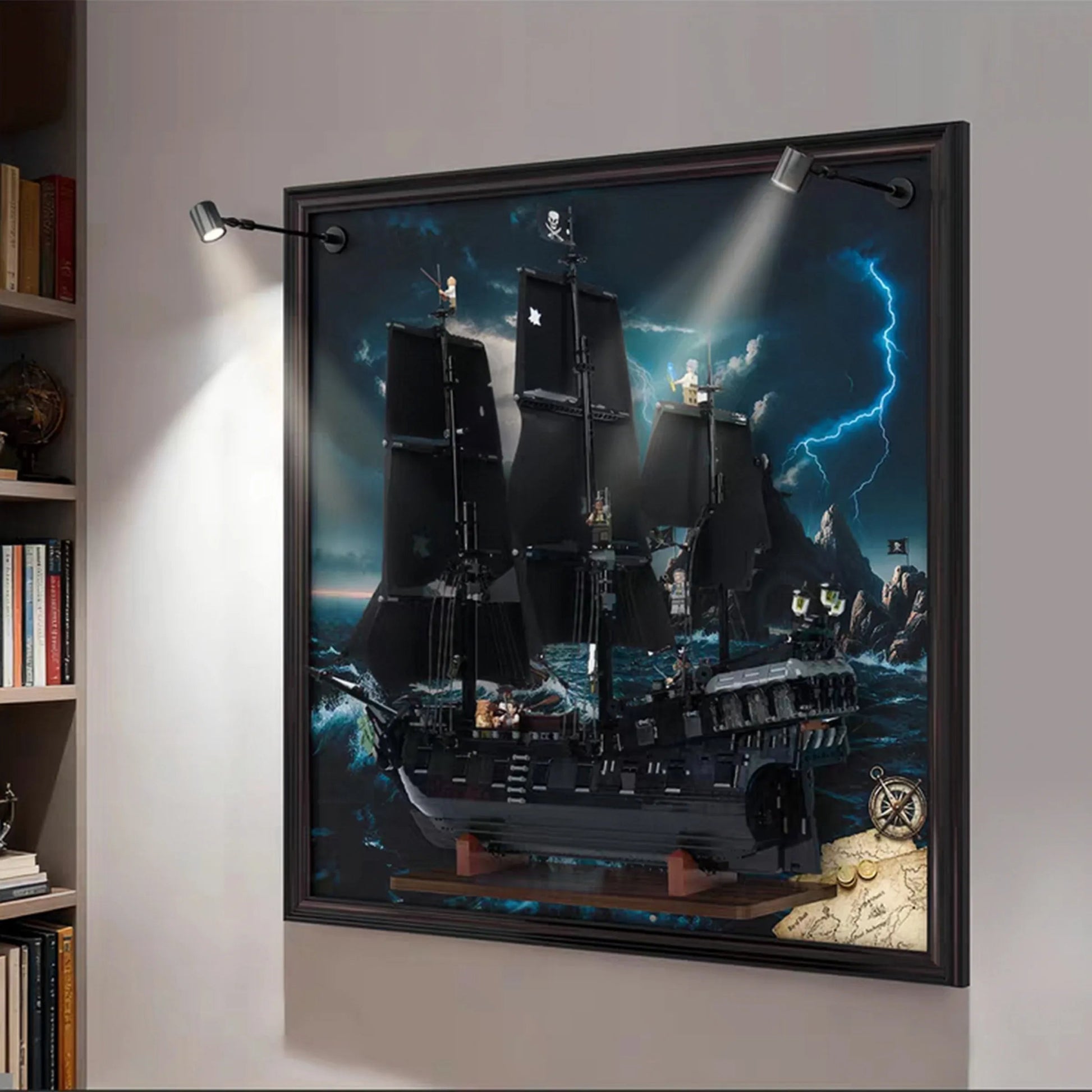 Acrylic Display Frame Compatible with LEGO® The Black Pearl 10365 - brickzonehub